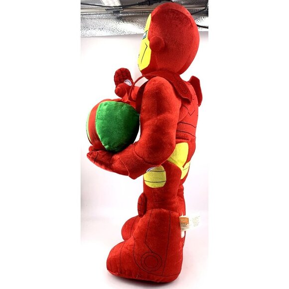 Marvel Avengers Iron Man With Present 22'' Christmas Greeter Free-Standing Doll - Picture 7 of 8